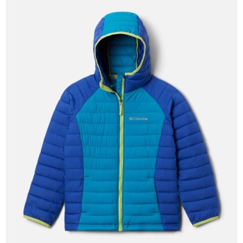 Columbia Powder Lite Hooded, Chamarras Azules Para Niña | 981572-LVC